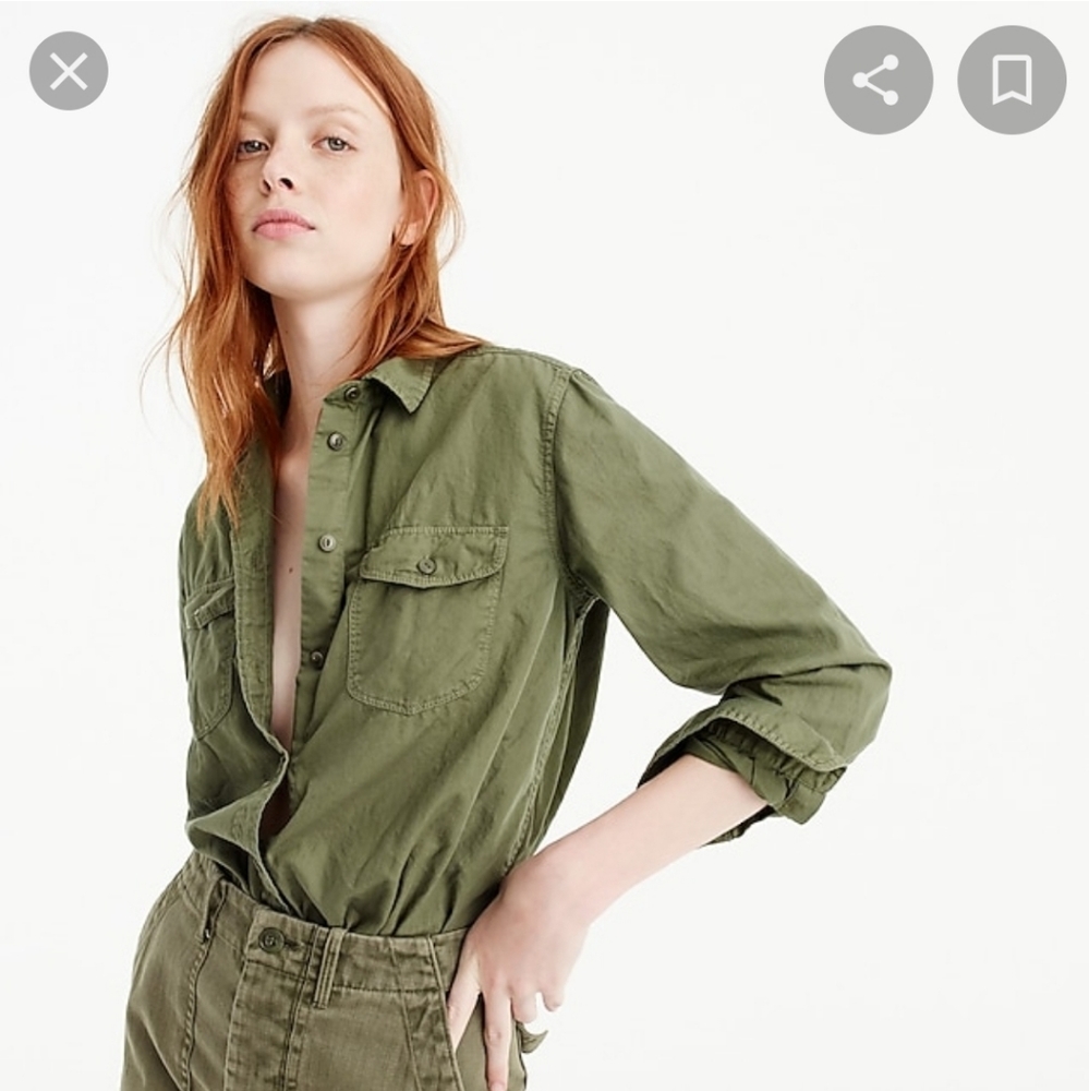 J.Crew Boyfriend Utility Shirt